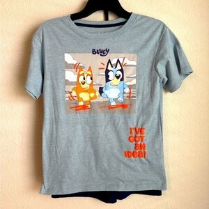 Bluey Boys Short Sleeve and shorts Matching Set - Blue size 10-NWT